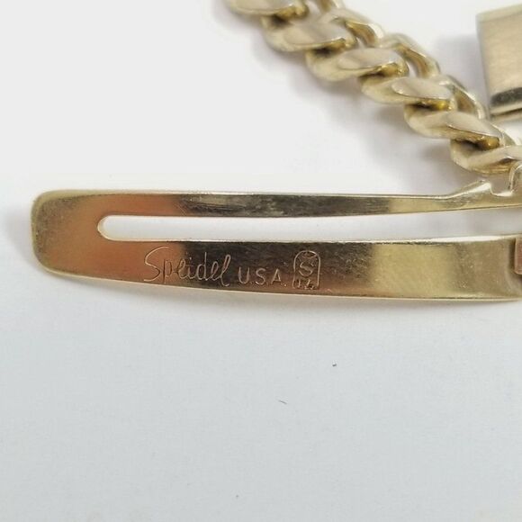 Vintage Speidel KIM ID Name Engraved Chain Bracelet, Gold Tone, Made in USA - Picture 5 of 7
